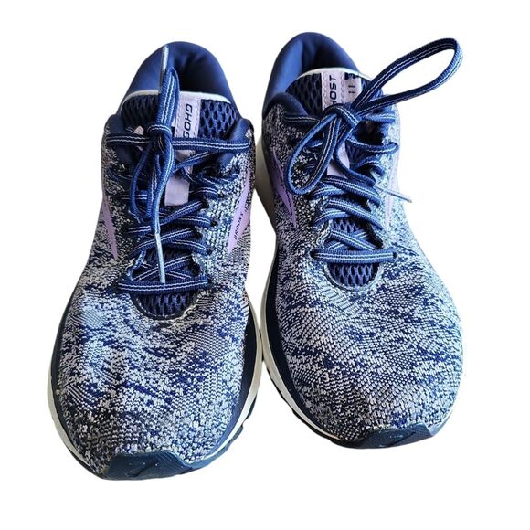 Brooks Ghost 11 Running Shoes Sz 10 Blue Purple Lightweight Cushion Sneakers - Picture 9 of 12